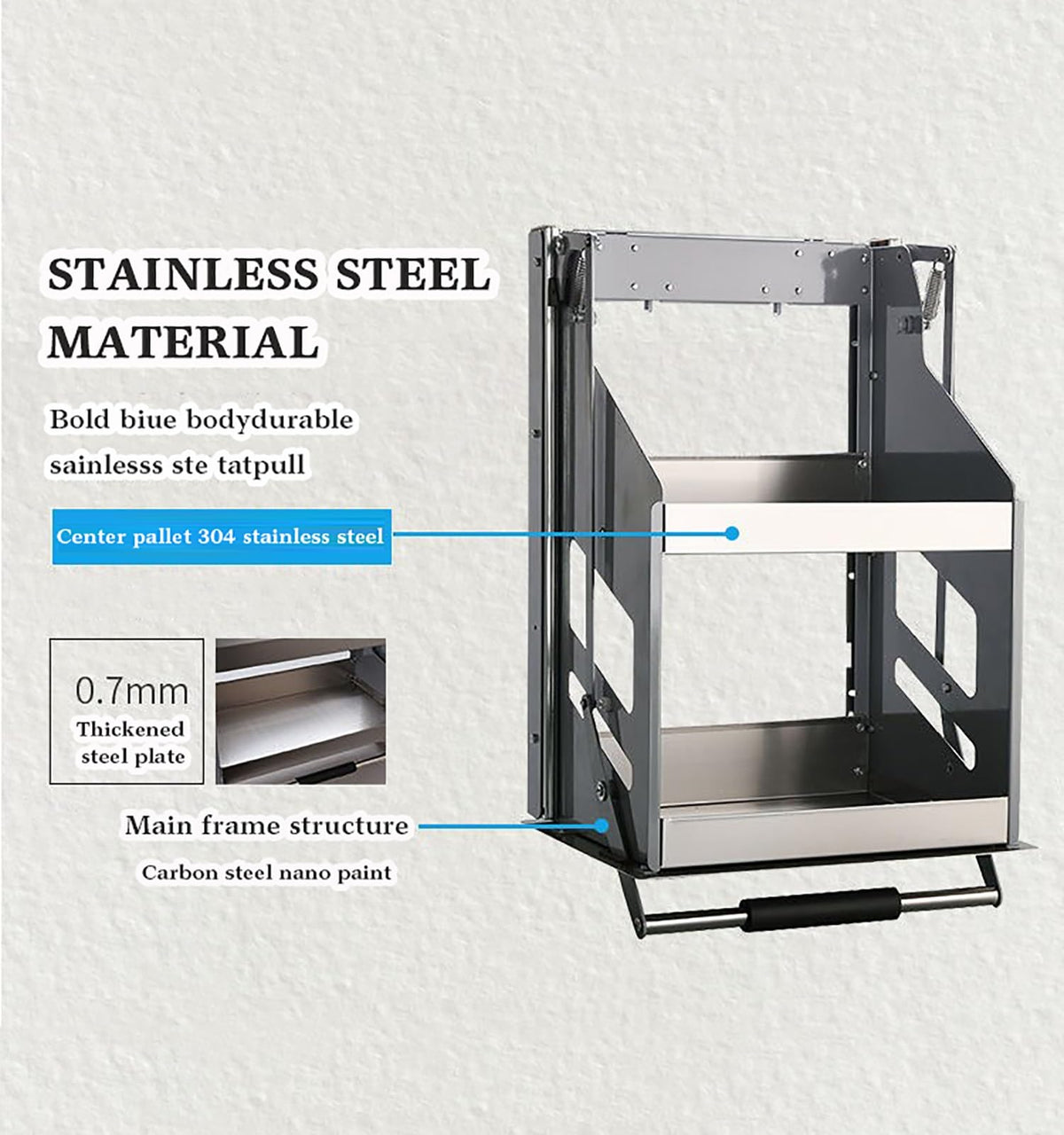 2-Tier Pull-Down Cabinet Organizer Rack