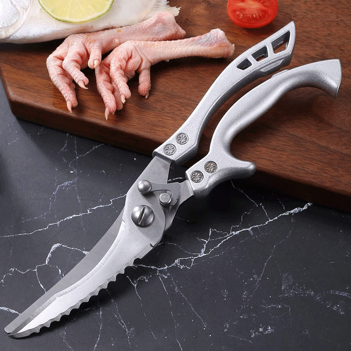 Stainless Steel Multi-Function Poultry Kitchen Scissors
