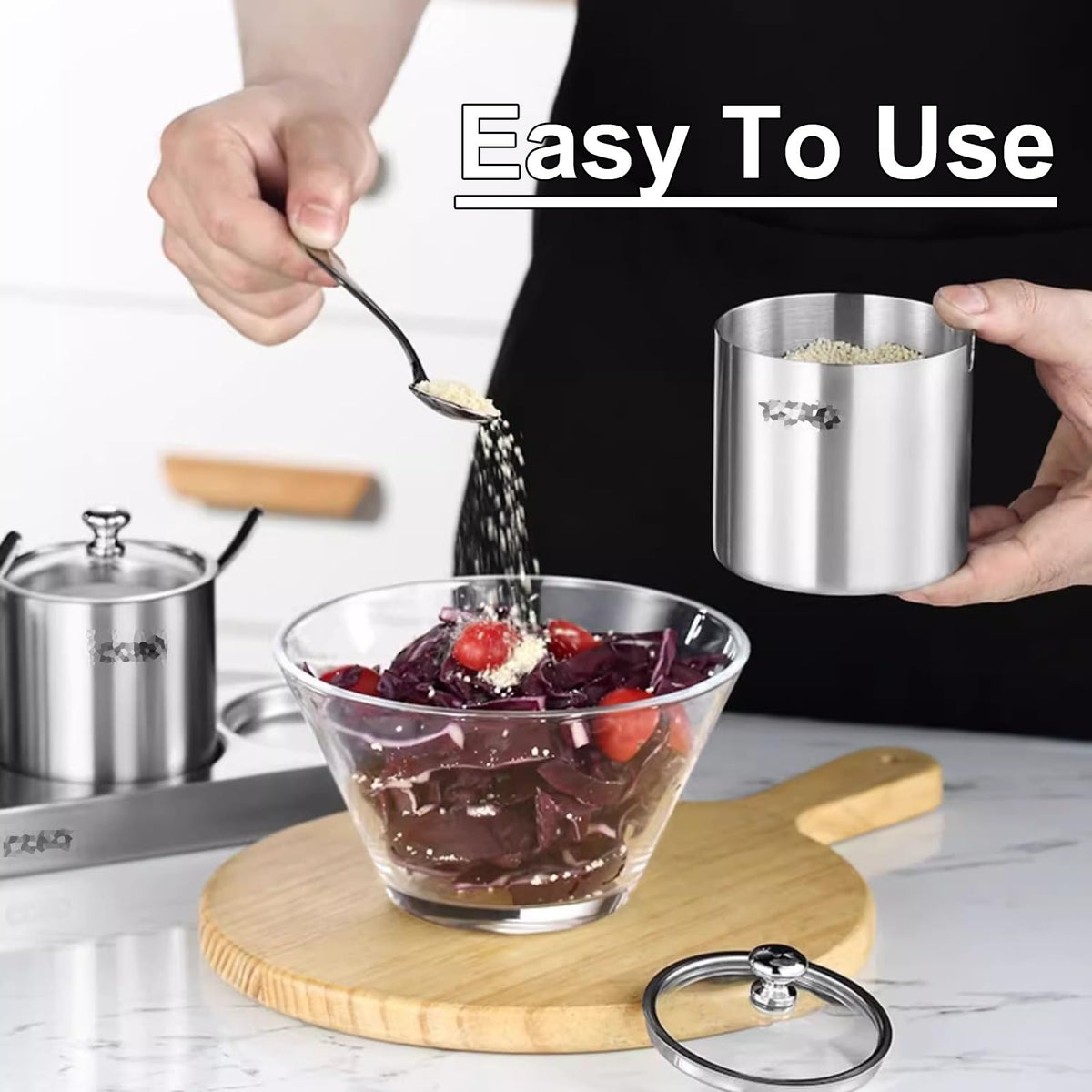 3-Piece Stainless Steel Spice Rack Set