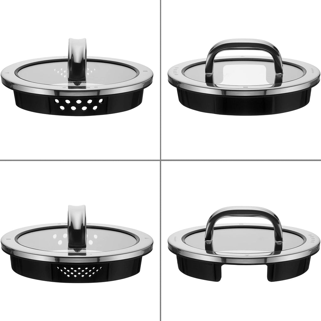 5-Piece Stainless Steel Cookware Set with Steamer Insert