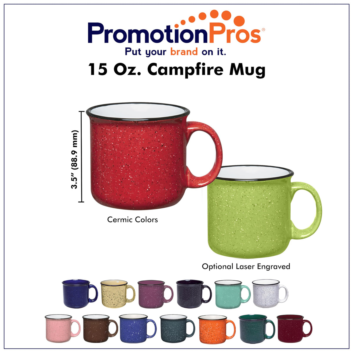 15 oz Retro Granite Ceramic Coffee Mug