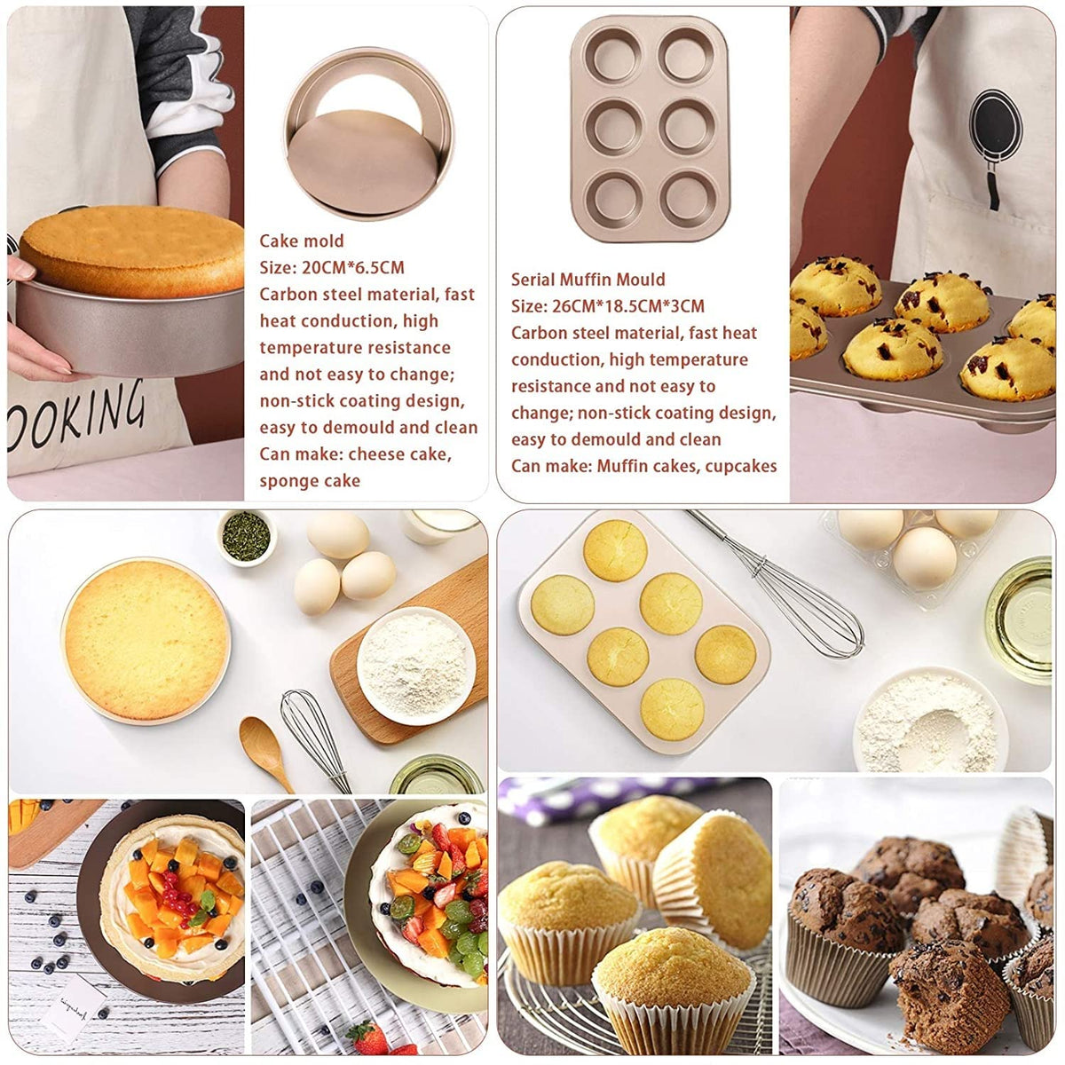 7-Piece Non-Stick Baking Pan & Cookie Sheet Set